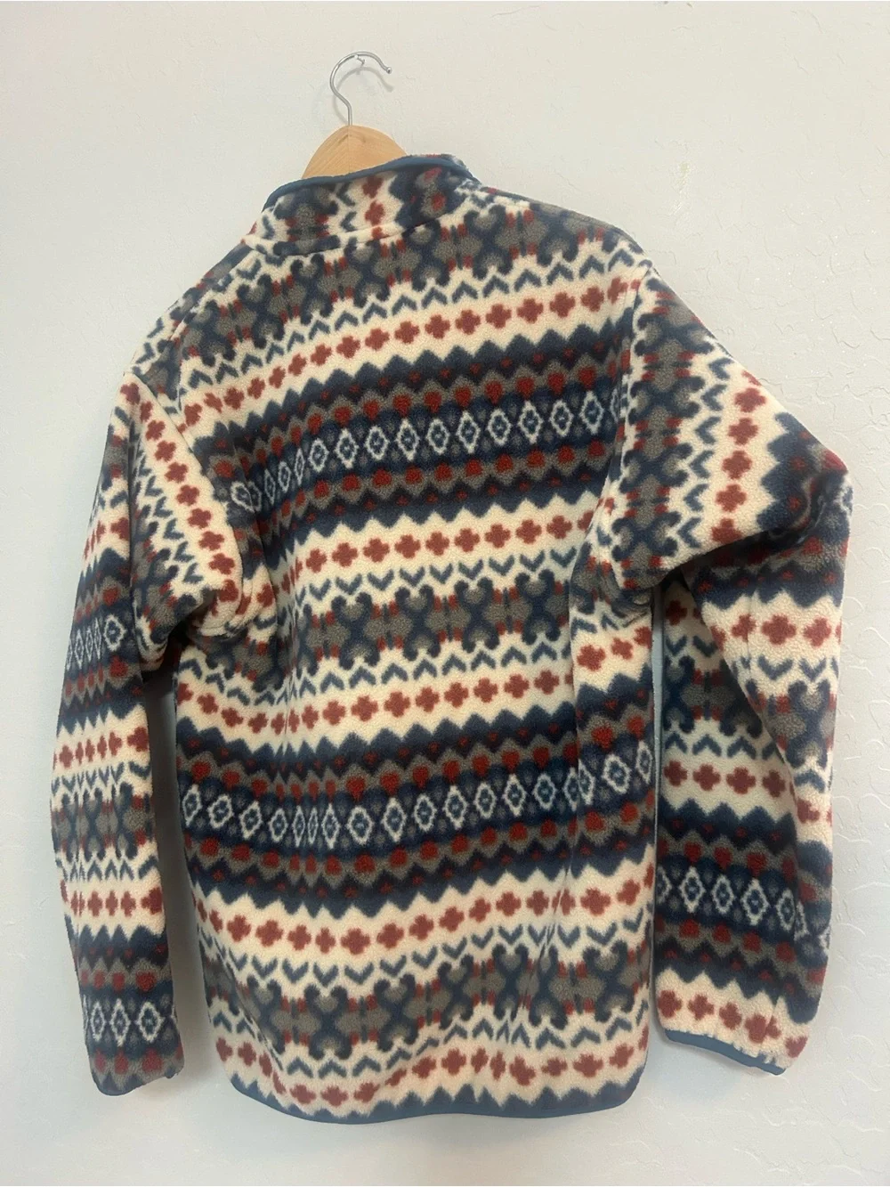 Patagonia Men’s Fair Isle Snap-T Fleece Pullover - Cream Multi